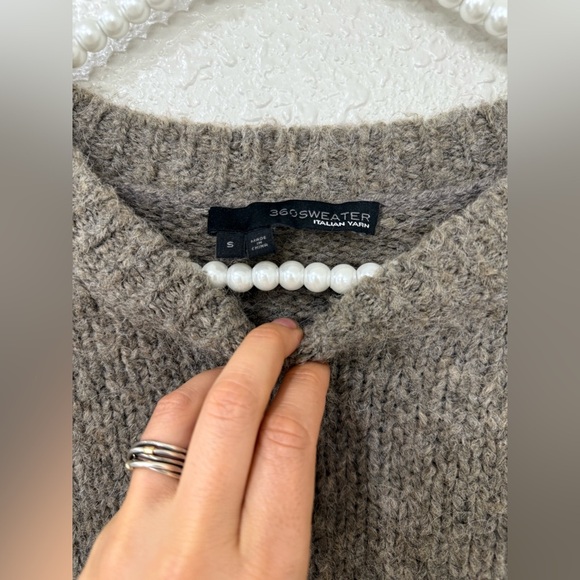 360 Sweater Tan Crew Neck Knit - Picture 4 of 10